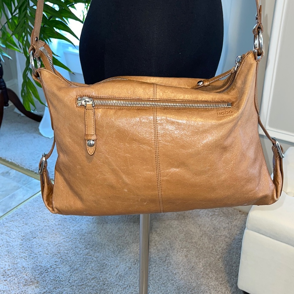 HOBO Tan Leather Shoulder Bag